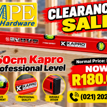 60cm KAPRO Professional Builders Level NOW R 180.00 each Was R 380.00